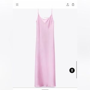 Zara satin slip dress